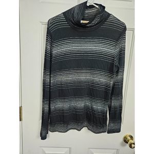 Talbots Size Medium Turtle Neck Long Sleeve Shirt